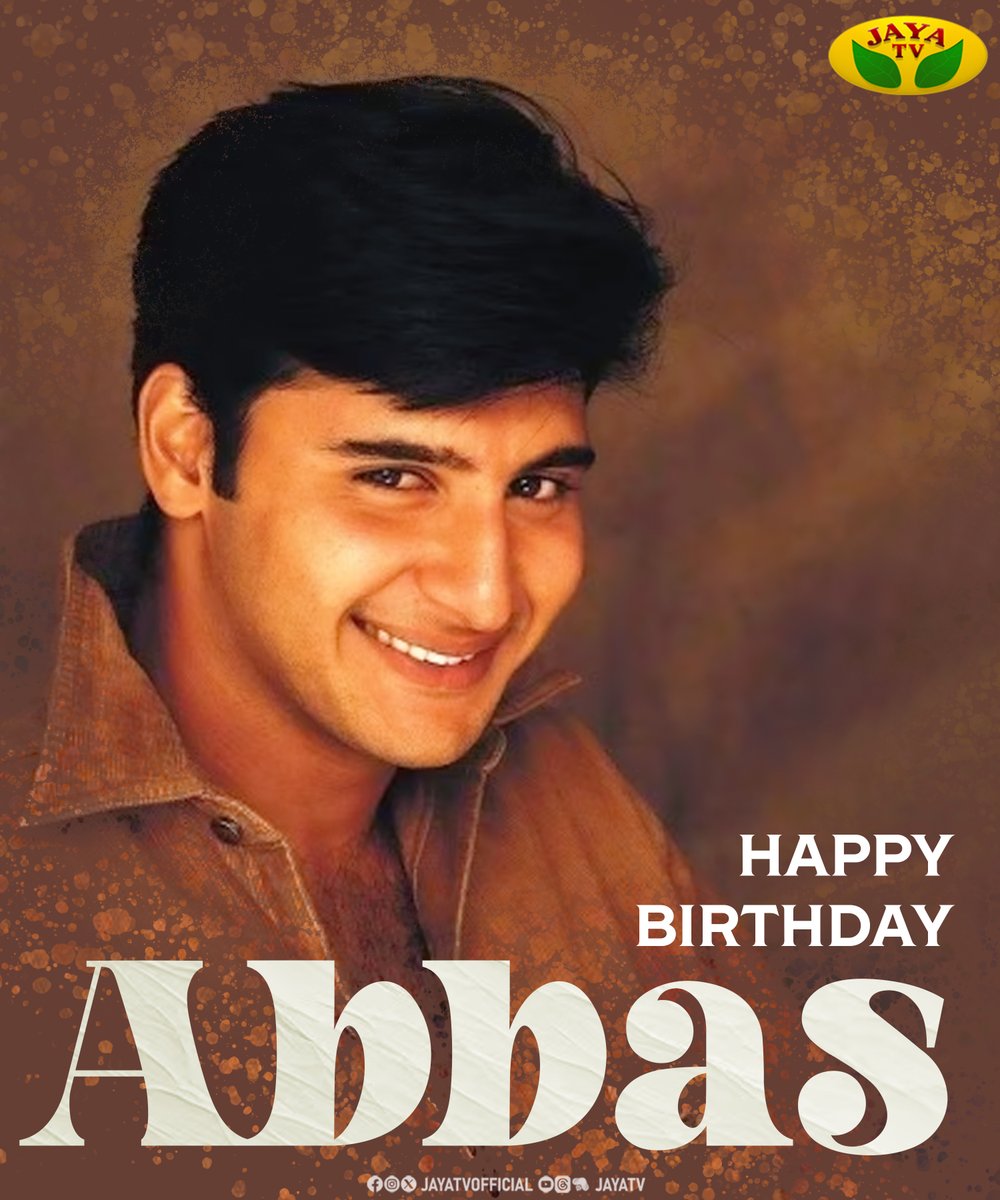 Happy Birthday Actor #Abbas

#HappyBirthday #Abbas #Actor #GreetingsFromJayaTv #Abbas #JayaTv