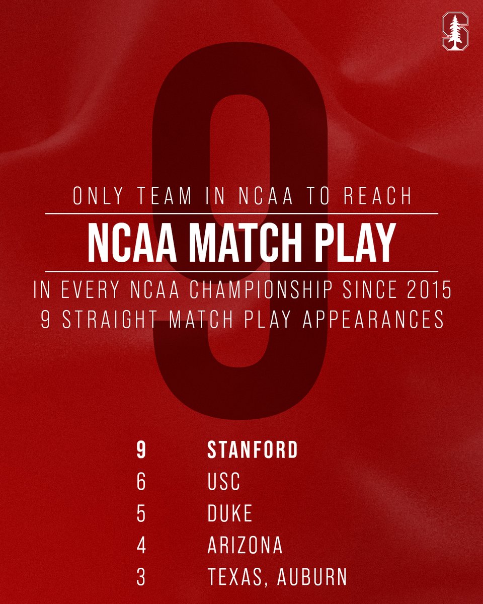 The numbers don't lie: Stanford has been THE most elite program in the country in recent years.

Four straight appearances as the No. 1 seed going into match play, and nine straight appearances in match play.

#GoStanford