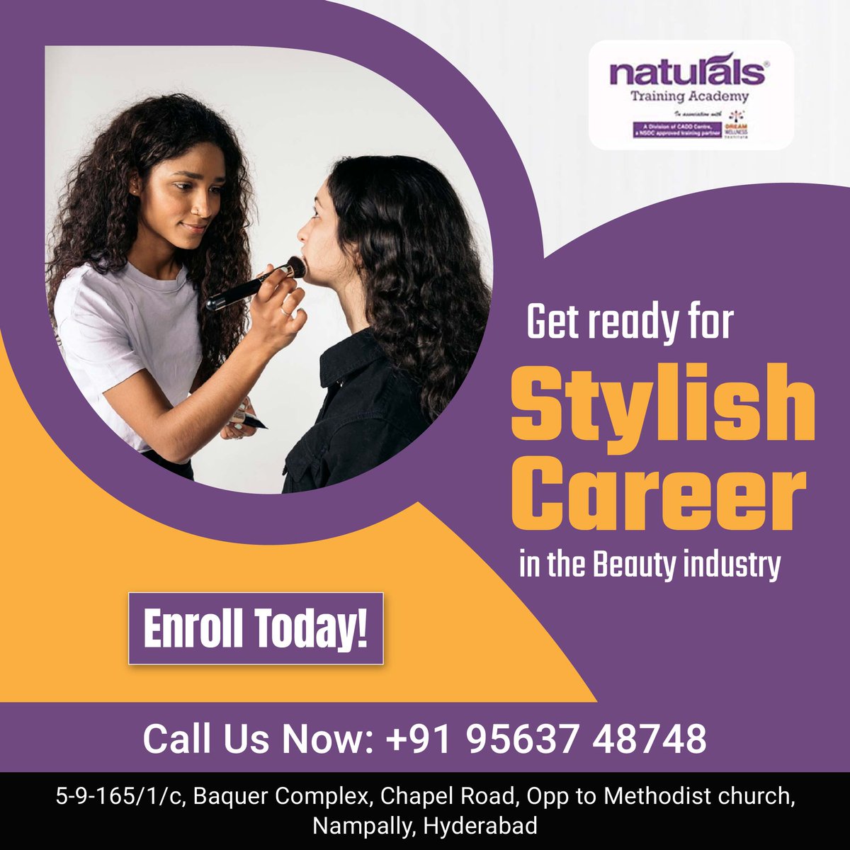 Naturals Training Academy may help you prepare for a beautiful profession in the beauty sector. Contact Us: 95637 48748 visit : naturalsacademy.com #beautytrainingacademy #stylishbeautycareer #beautycareergoals #naturalstrainingacademy #nta #nampally #hyderabad