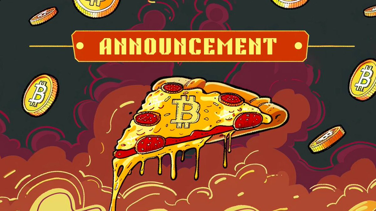 BTC_PizzaPad's tweet photo. GM, Pizzapals! ☕️
Guess what? Pizza Day with @BTC_PizzaPad is just around the corner!
Get ready to feast on some slice-sational surprises heading your way!
Stay tuned, folks!
#BitcoinPizzaDay #BitPizza #NFT https://t.co/3xFbmCxLg5