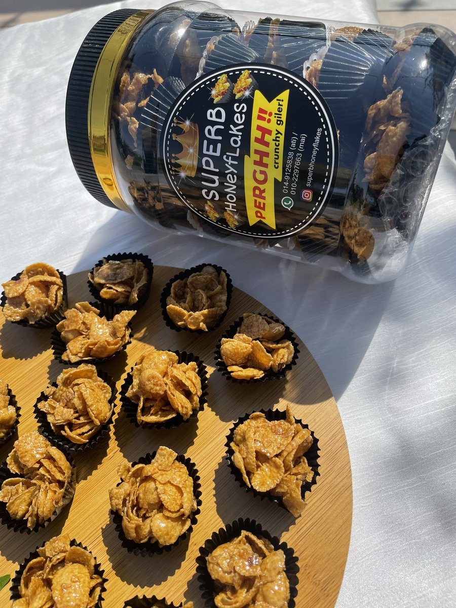 _Aiera's tweet photo. kan i dah cakap, 1 balang cornflakes madu ni sorang pun boleh habis😂

nasib baik RM14 je, boleh la beli banyak buat stock🤭 https://t.co/Op12IoZOLj