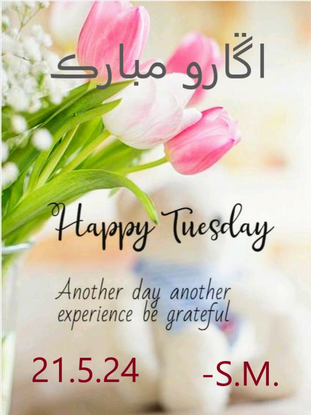 #صبح_جو_سلام

اڱاري جو وڻندڙ ڏينهن مبارڪ

ٿي سگھي ٿو ته هر ماڻهون سٺو نه هجي، پر هر ماڻهونءَ ۾ ڪا نه سٺائي آهي. ڪنهن جي لاءِ به هڪ مقرر ڪيل راءِ نه رکو، ڇاڪاڻ ته ماڻهون مختلف ماڻهن سان مختلف انداز سان پيش اچن ٿا!

#GMSM