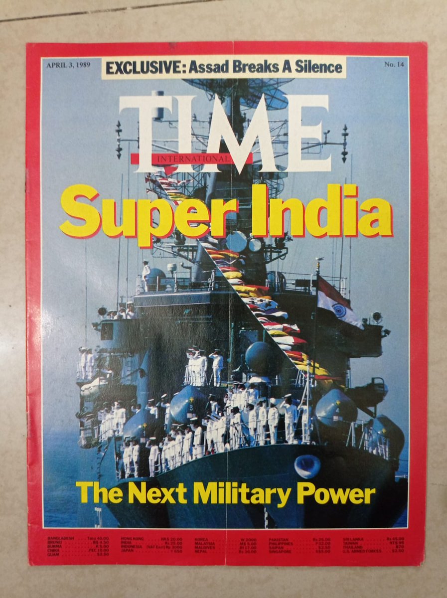 sridharramswamy's tweet image. Rajiv Gandhi made India a Military power in South Asia and in 1989 even the TIME Magazine had its cover story as Super India!!! 

South Asia&apos;s sole regional power that nobody would dare to mess with!!! 

He took India to the next level by laying a foundation for the 21st century.…
