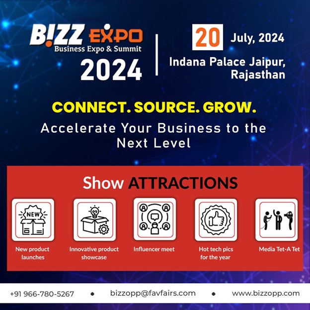 Unlock the doors to endless possibilities at Bizz Expo, where innovation meets opportunity!  Join us in Jaipur on July 20, 2024.
#bizzexpo #startup #innovation #entrepreneurship #jaipur #businessgrowth #networking #smallbusiness #techstartup #futureofbusiness #entrepreneurs