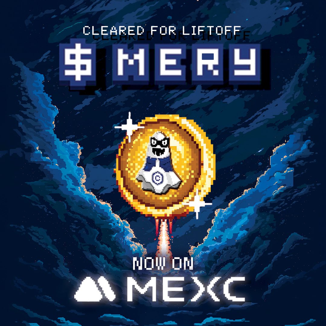 Misteryoncro's tweet image. To celebrate this amazing news, we are giving away $1000 in $Mery to 10 random user that:

1: Like and retweet
2: Follow @Misteryoncro and @MEXC_Official 
3: Tell us how do you feel about this listing? 

48 hours started!