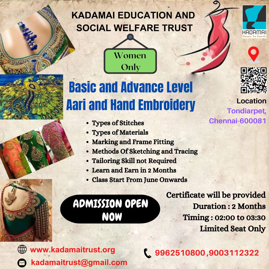 Admission Open Now !!!! #kadamaieducation,#education,#employment,#empowerment,#womenlivelihood,#northchennai,#studentempowerment,#kadamai,#women,#empowerment,#india's first Auto and Bike Oxygen Ambulance #Child Abuse, #child safety Care.