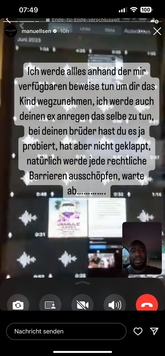 Manuel lässt sich mal wieder von Nadjah provozieren und dreht völlig durch. 

Screenshot von seiner Story liegt safe schon bei ihrem Anwalt und wird noch nützlich werden. 

Bernhard und Bianca 2 ist angekündigt und der Silversurfer hat Dildoking als Sponsor an Land gezogen. GEIL!