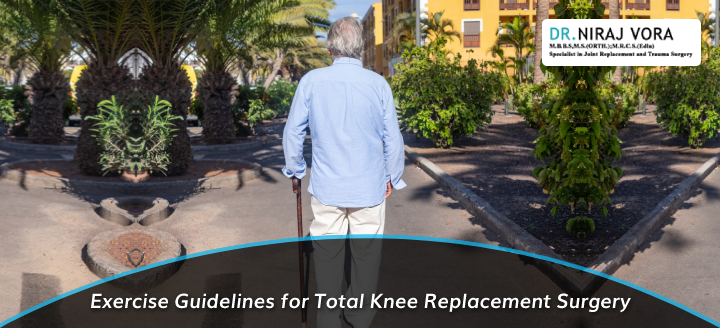 Exercise Guidelines for Total Knee Replacement Surgery | #DrNirajVora It is an inevitable truth that the surgeries of #TotalKneeReplacement services is mainly done for severe arthritis and helps in eradicating the available pain.. Know more at: drnirajvora.com/blog/exercise-…