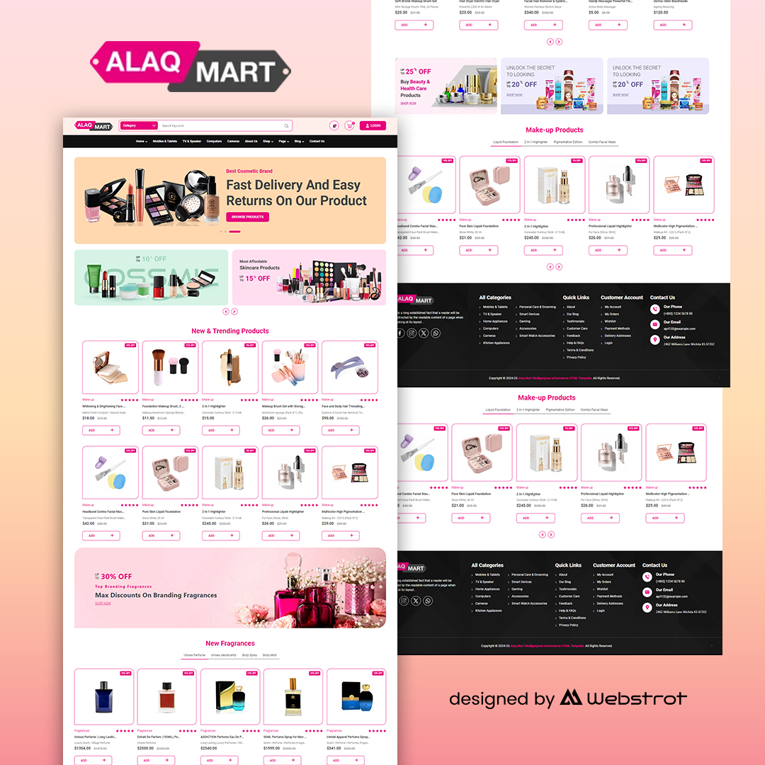 Alaq Mart Multipurpose eCommerce HTML Template

Buy Now - 1.envato.market/zNVJNG 

#Cosmetics #ecommerce #electronics #grocerymarket #html #HTMLTemplate #onlinestore #onlinevegetables #organicfood #retail #sass #shop #supermarketgrocery #webstrot