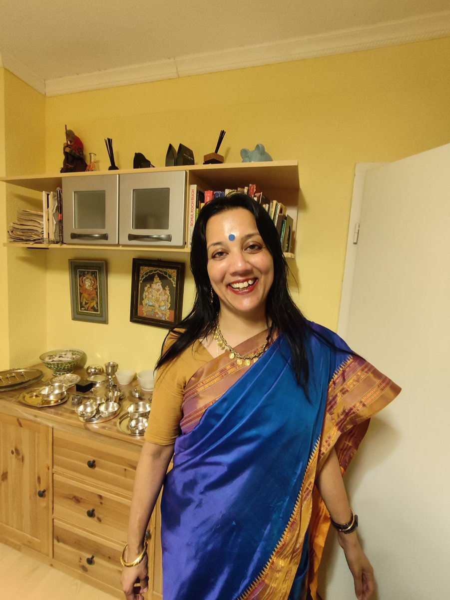 Wore a sari after months last evening to seeWagner's Tannhauser. Beautiful music!