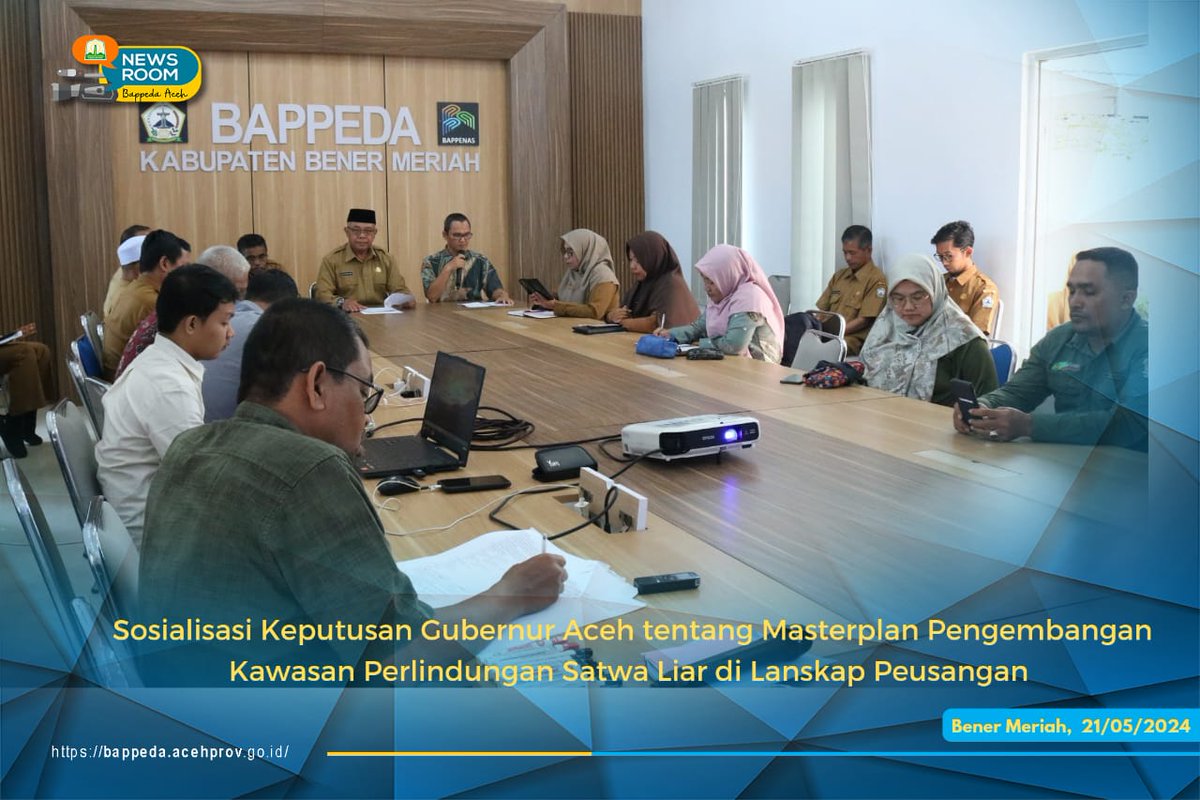 bappedaceh_prov's tweet photo. Hari ke  2 Bappeda Aceh melakukan Sosialisasi KepGub Aceh tentang Masterplan Pengembangan Kawasan Perlindungan Satwa Liar di Lansekap Peusangan, Acara berlangsung di Aula Bapppeda Bener Meriah, hadir pada acara  ini unsur Bappeda Aceh, DLHK, SKPK Bener Meriah &amp; LSM/NGO terpilih https://t.co/4SdN8JHHpo