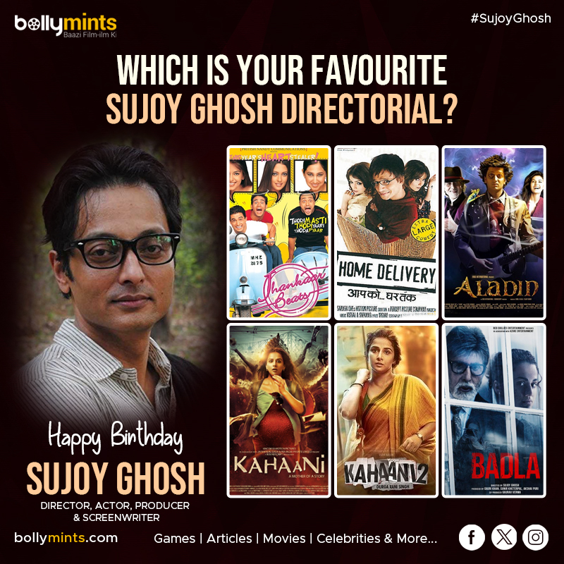 Wishing A Very Happy Birthday To Director & Actor #SujoyGhosh Ji !
#HBDSujoyGhosh #HappyBirthdaySujoyGhosh #SujoyGhoshMovies