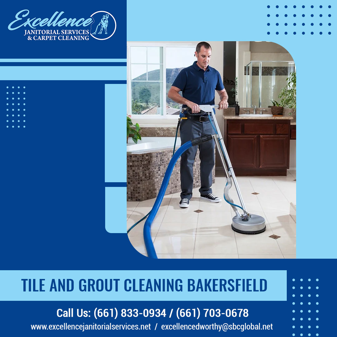 Are you looking for professional tile and ground cleaning in Bakersfield? Look no further than Excellence Janitorial Services & Carpet Cleaning for a clean and healthy environment! Visit👉 excellencejanitorialservices.net/tile-and-grout… to hire.

#excellencejanitorialservices