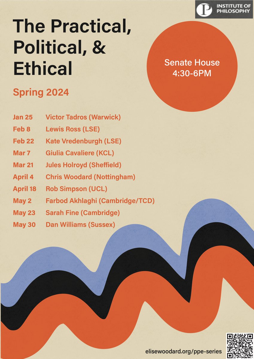 📢 Seminar Alert: 'Not At Home' by Sarah Fine @DrSJFine (Cambridge) 📅 Thurs, 23 May 2024 🕠 4:30PM - 6:00PM 📍 Room 243, Senate House Part of The Practical, the Political, and the Ethical series. See you there! philosophy.sas.ac.uk/events/not-hom…