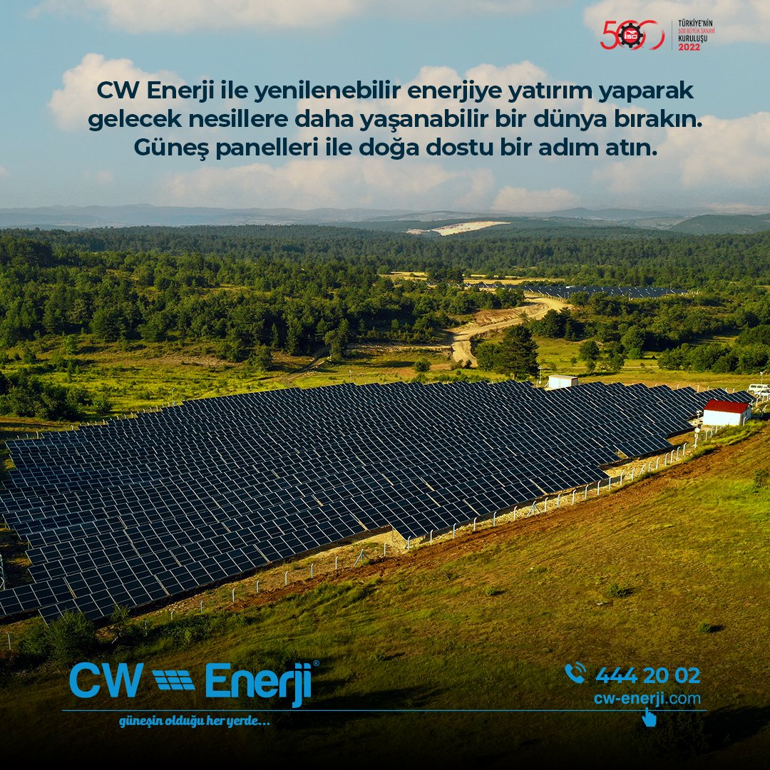 CW Enerji ile yenilenebilir enerjiye yatırım yaparak gelecek nesillere daha yaşanabilir bir dünya bırakın. Güneş panelleri ile doğa dostu bir adım atın. #cwene #cwenerji