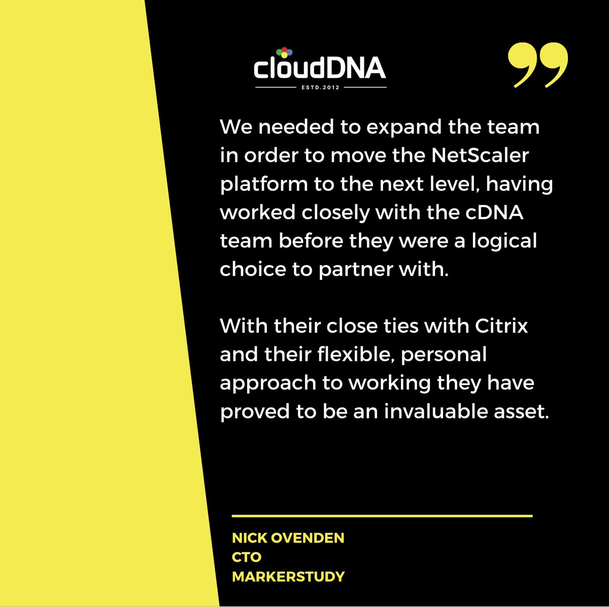cloudDNA's tweet photo. Our #NetScaler experts, on demand. 
NetScaler support designed for organisations that have a good understanding of their NetScaler deployment but need help with complex or time critical requirements. 

Find out more: https://t.co/Tdc88lfww1 

#NetScalersupport #TestimonialTuesday https://t.co/DB0hGxIz1Y