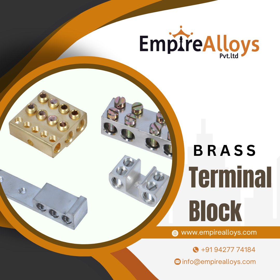 Brass Terminal Block @empirealloys
empirealloys.com

#empirealloys #copperalloy #aluminum #steel #brassparts #brasspart #brasspartjamnagar #brasspartssupplier #TerminalBlocks #terminalblocks #brassterminalblock #terminalblockconnector #ukimporter #germany🇩🇪 #usaimporters