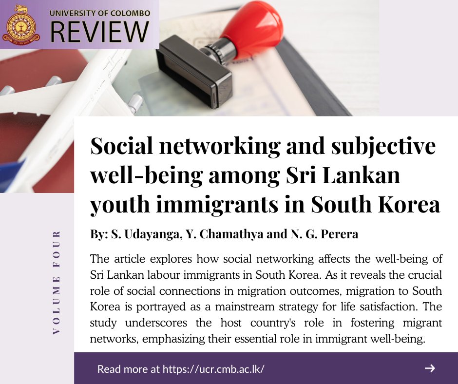 University of Colombo Review tweet media