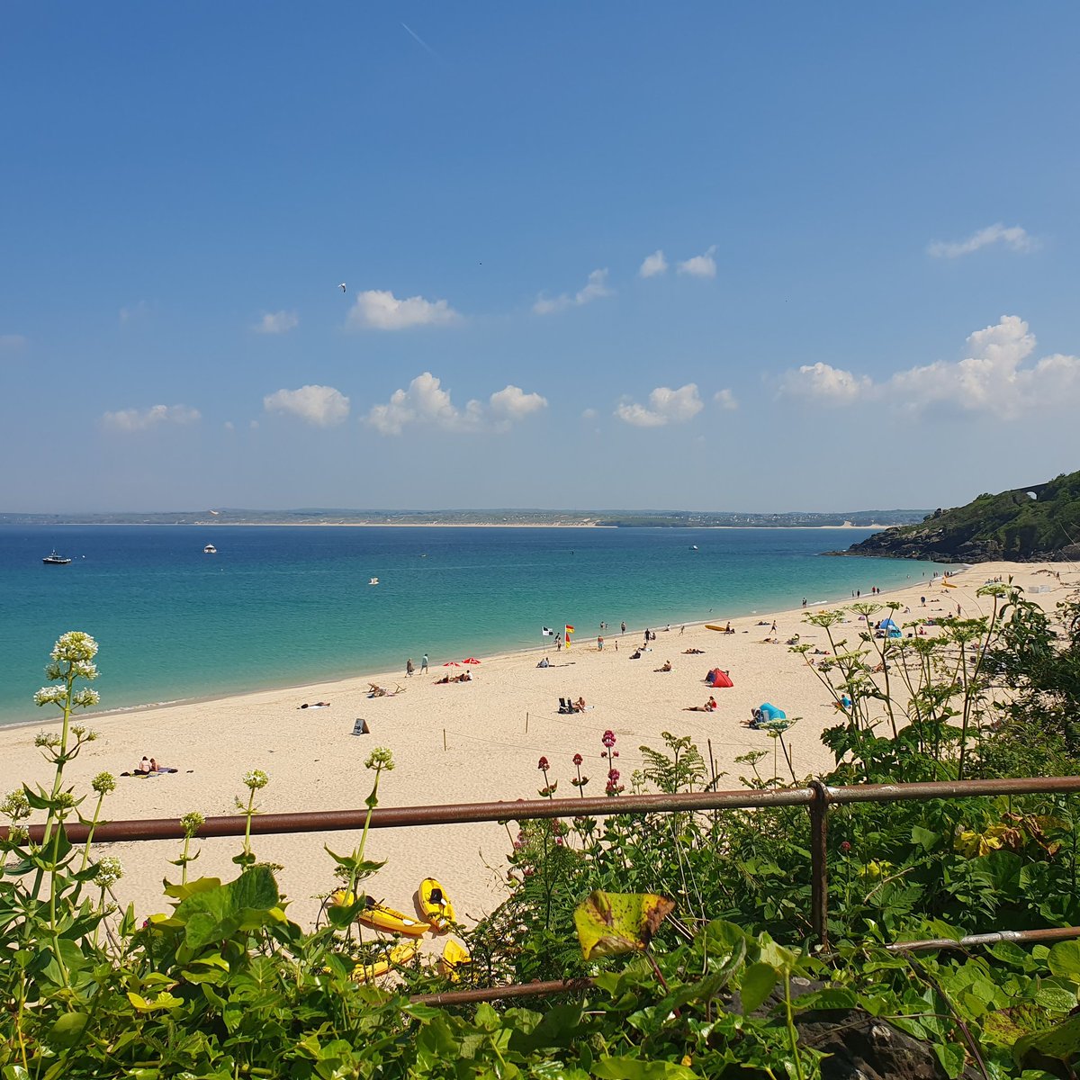 Porthminster beach, St Ives, yesterday #Cornwall