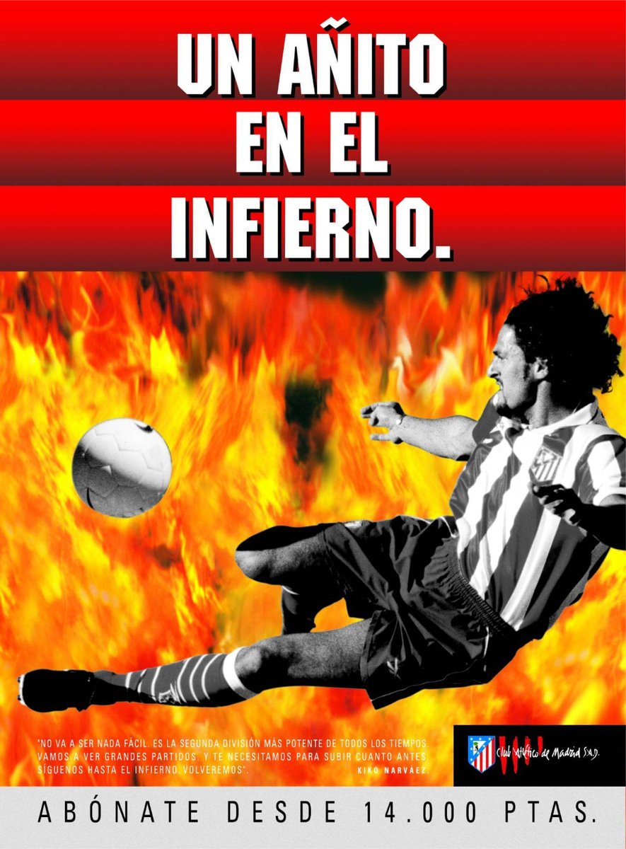 ReasonWhy's tweet photo. @Atleti @srarushmore “No sabes lo que nos habéis ayudado en los momentos duros”.
Con recursos como reírse de uno mismo, Sra. Rushmore acompañó al Atleti dando como fruto campañas memorables que nacieron del dolor. "Un añito en el infierno" es muestra de ello. 

|| Más info 👉🏽 https://t.co/GKSljxpZD6 https://t.co/G9AZt2U5D9