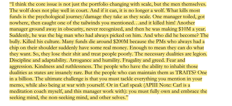 The necessary dualities are legion. Discipline and adaptability. Arrogance and humility. Frugality and greed. Fear and aggression. Kindness and ruthlessness. The people who have the ability to inhabit those dualities as states are insanely rare. <a href="/alixpasquet/">Alix Pasquet</a>
