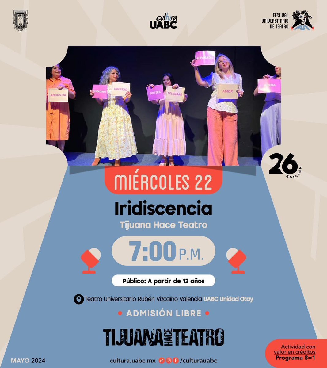 ¿Ya invitaste a alguien que quieres mucho a ir al teatro? 💕

¿Qué significa tener más de 40 años? ¿Es verdad que abrazamos todos los momentos de nuestra vida?
🎭
