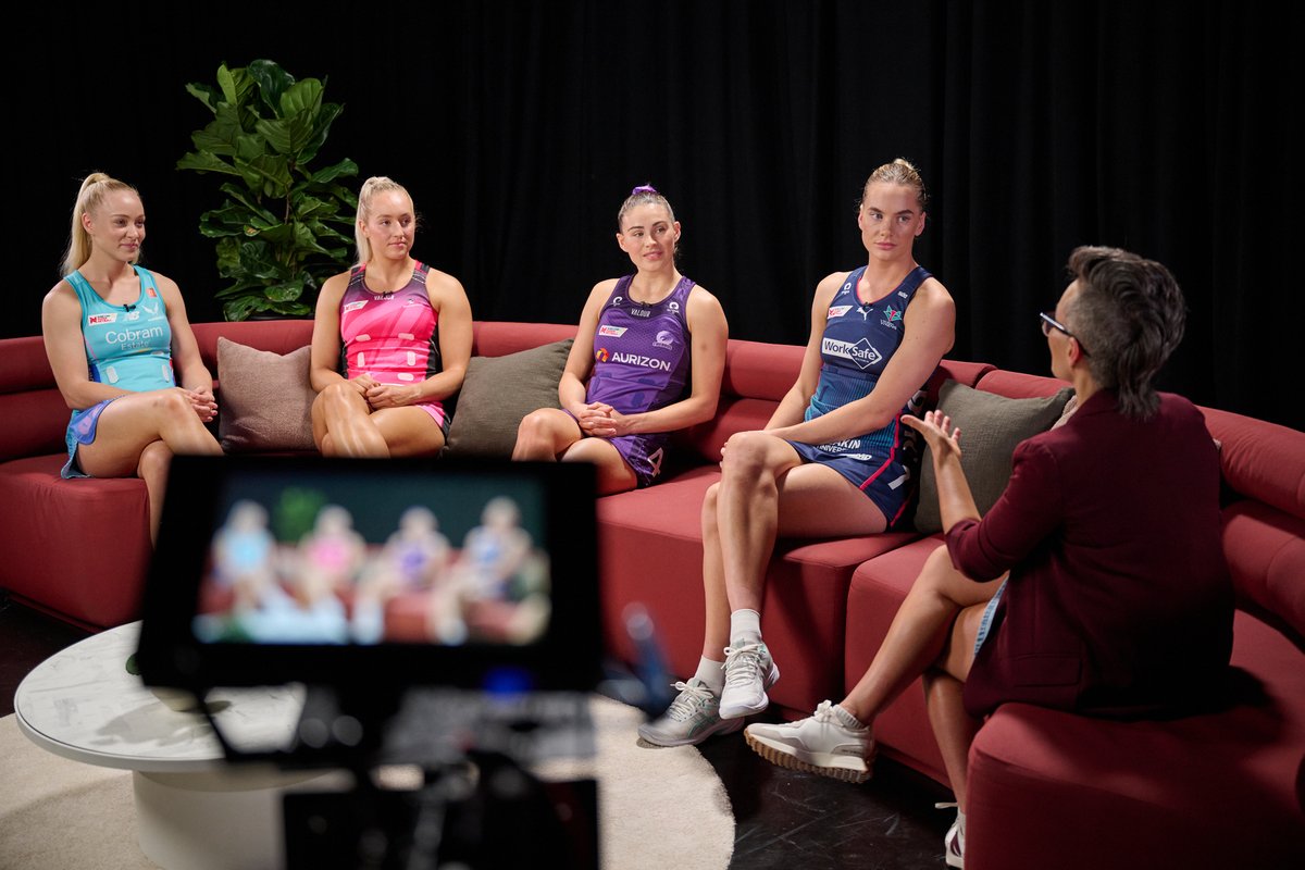 Tayla Williams, Macy Gardner, Kiera Austin and Tayla Fraser sat down for an open chat about periods with Yumi Stynes, thanks to HCF Health Insurance Australia. Watch the full video 👉 supernetball.com.au/news/ssn-stars…