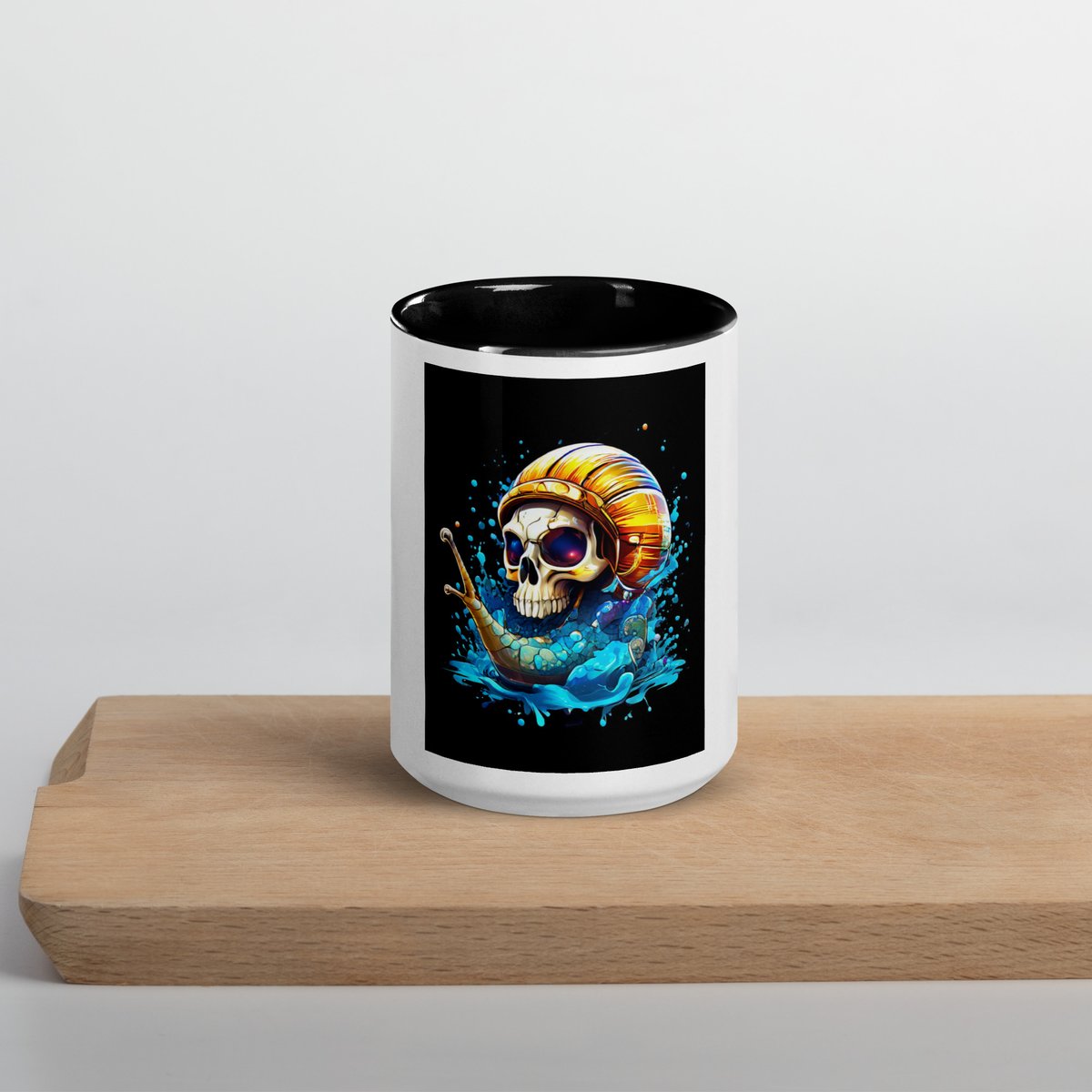 Skull Schnecke – Tasse mit farbiger Innenseite redmiau.de/produkt/skull-… 
#redmiau #shop #stickers #poster #günstig #kaufen #design #druck #accessoires #handtuch