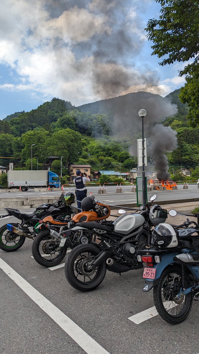 お久しぶりのツーリングナウ🏍
#XSR900 #道の駅果樹公園あしがくぼ