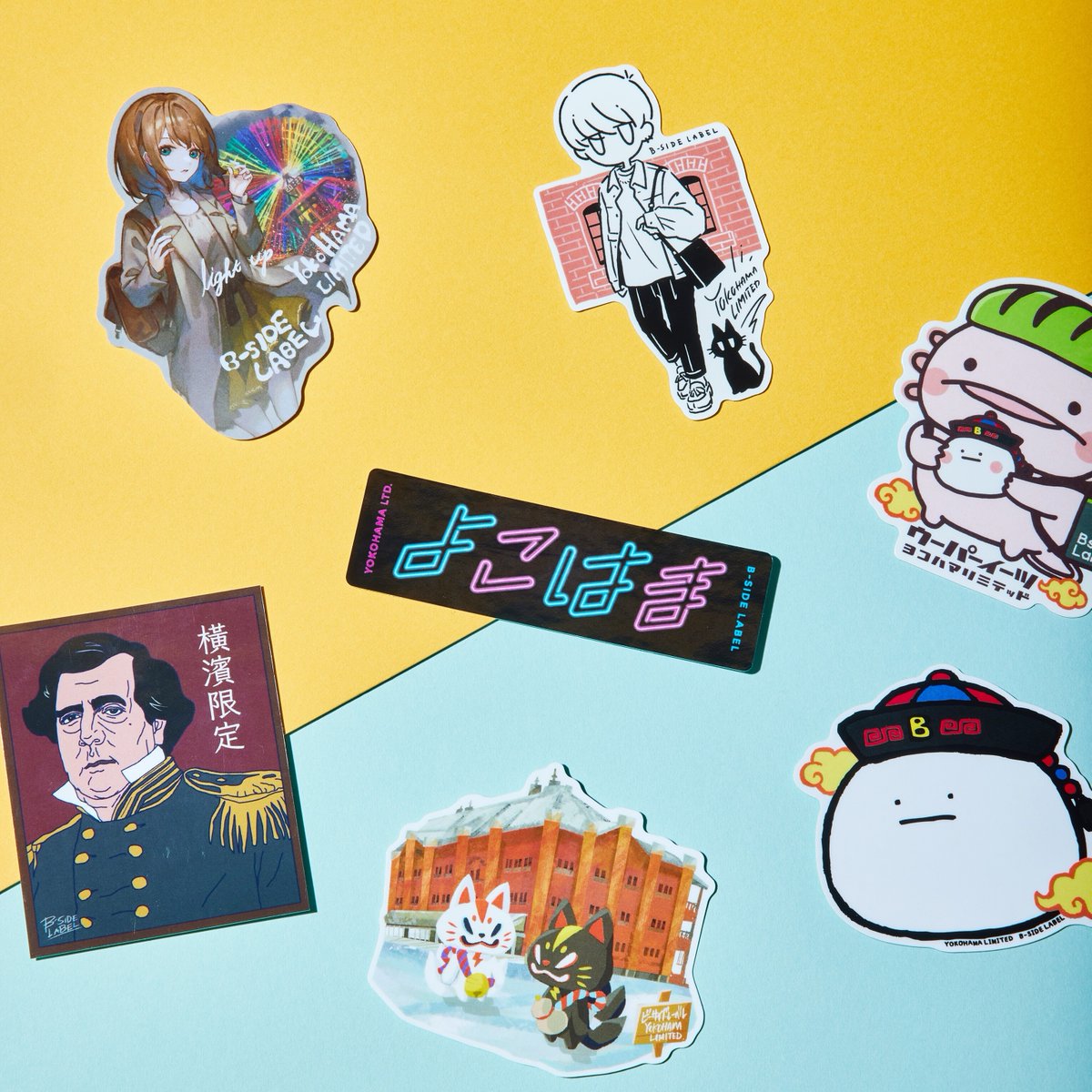 横浜限定デザイン集合💫 レギュラーステッカー 各330円 ○B-SIDE LABEL