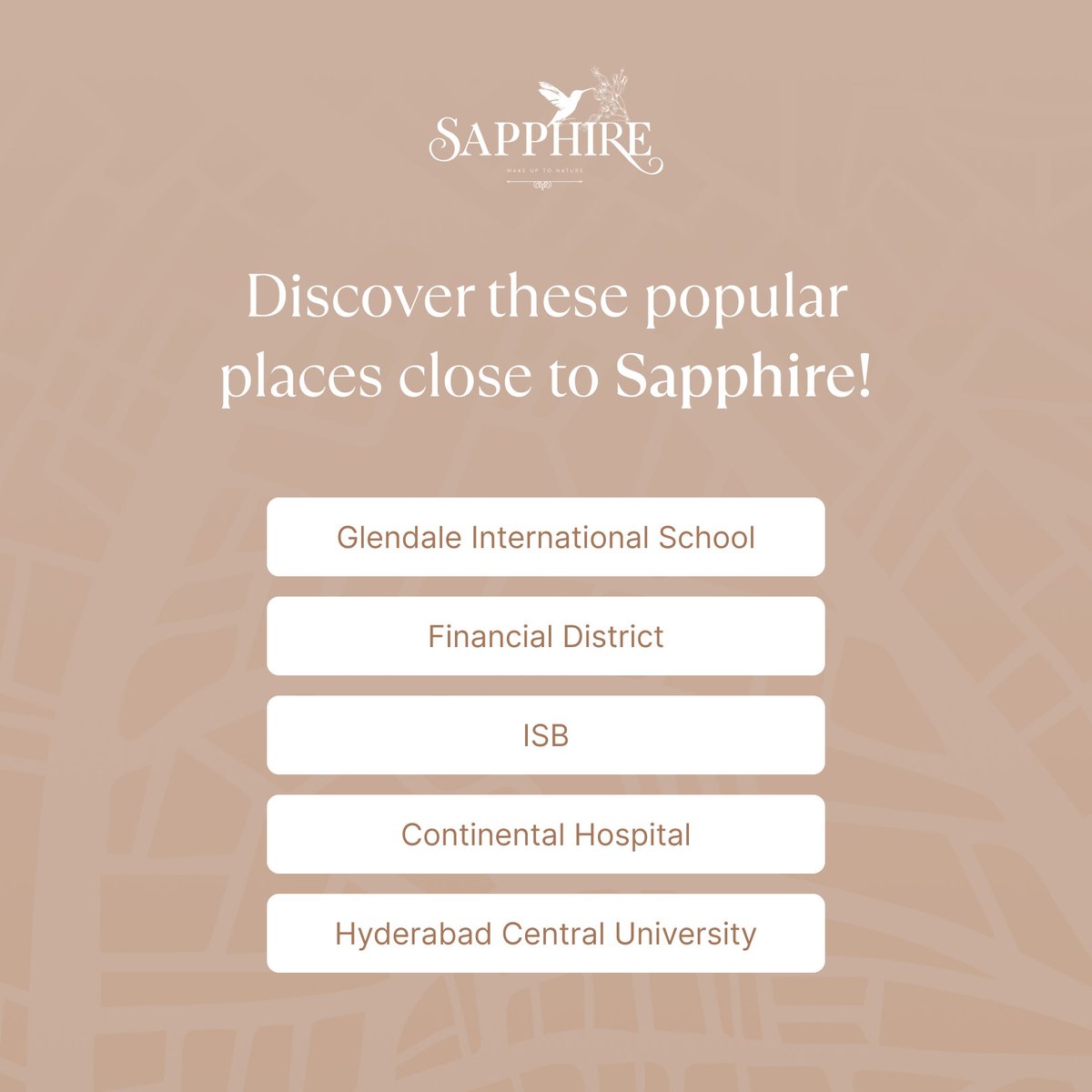 Experience the convenience of having all the popular spots just a stone's throw from Sapphire by Fortune Green Homes!

#Sapphire #FortuneGreenHomes #2and3BHK #PremiumApartment #Tellapur #Hyderabad