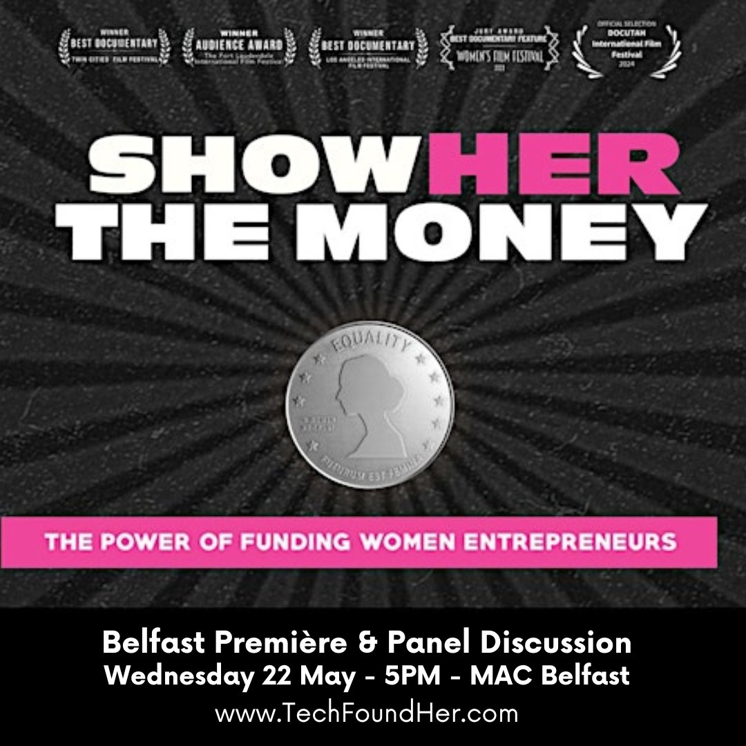 Packing my bags!! It's show time #ShowHerTheMoney is heading to Belfast!! Tomorrow - Wednesday 22 May at the MAC at 5pm. A few tix left . Catherine Gray LA producer leading panel discussion. Time to Book your Ticket. #InvestInWomen #WomenInTech eventbrite.ie/e/techfoundher…