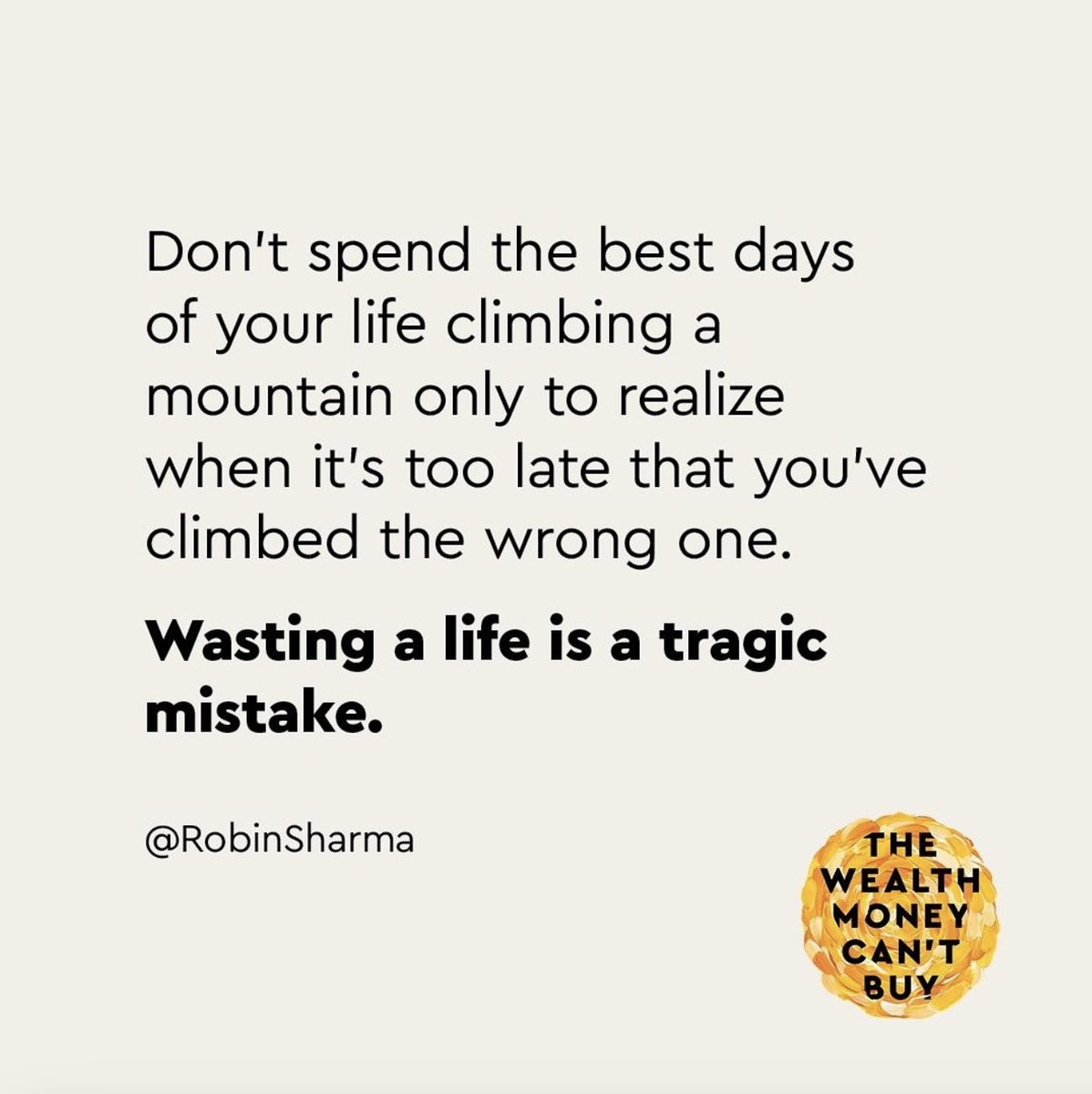 RobinSharma's tweet photo. Clarity breeds mastery. Vague plans lead to vague goals.

Without a mighty mission to give your days over to, high-value targets that electrify your enthusiasm, and meaningful pursuits that fuel your joy, you’ll grow bored. And apathetic. [Drop a 🙏🏽 below if you agree.] https://t.co/nDK8zT1Xel