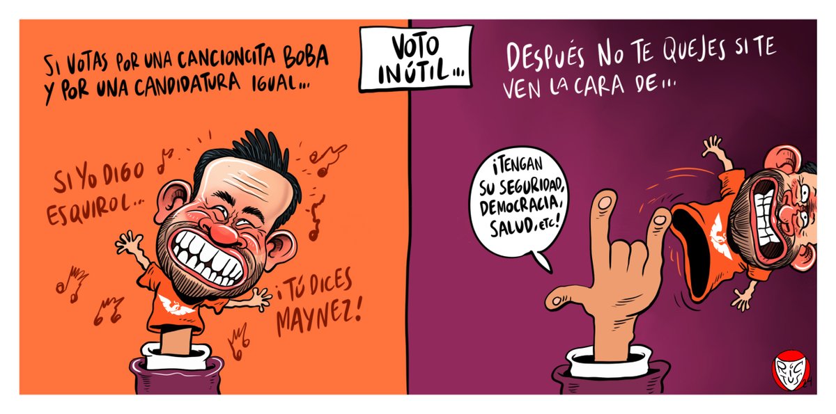 monerorictus's tweet photo. "Voto inútil" Cartón ppublicado en @ElFinanciero_Mx https://t.co/rtuvUkyQMI