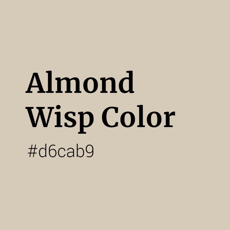 Almond Wisp color #d6cab9 A Cool Color with Yellow hue! 
 Tag your work with #crispedge 
 crispedge.com/color/d6cab9/ 
 #CoolColor #CoolYellowColor #Yellow #Yellowcolor #AlmondWisp #Almond #Wisp #color #colorful #colorlove #colorname #colorinspiration