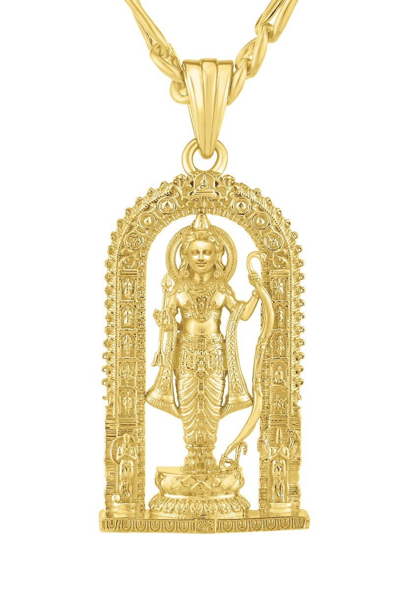 MAZAA_AAYA's tweet image. Check out my Shri Ram Lalla Gold  Pendant.
🚩Jai Shri Ram🚩