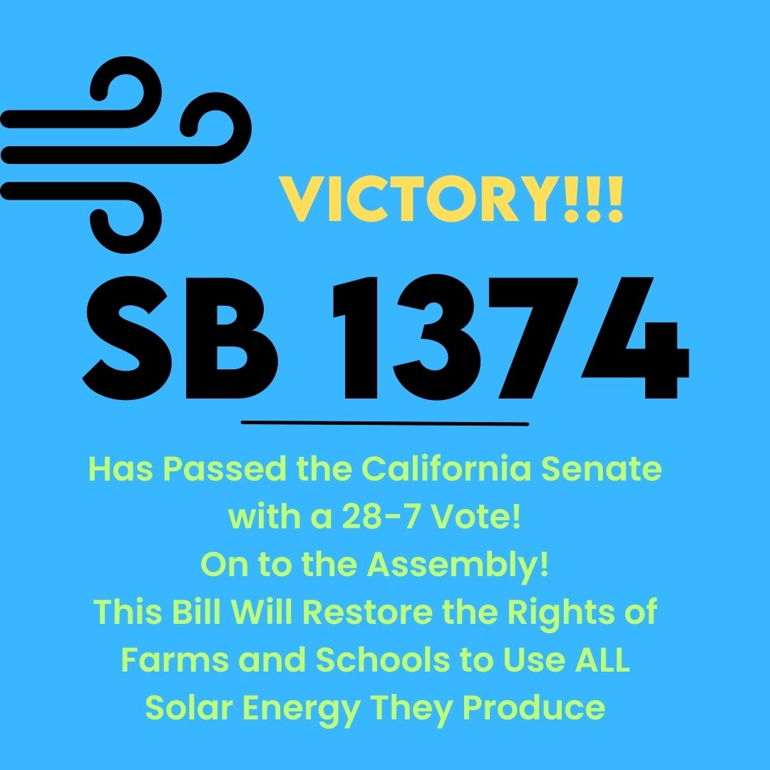 Thank you @JoshBeckerSV for introducing #SB1374! Let's make sure that multi-metered users do not have to buy back the extra solar energy they create