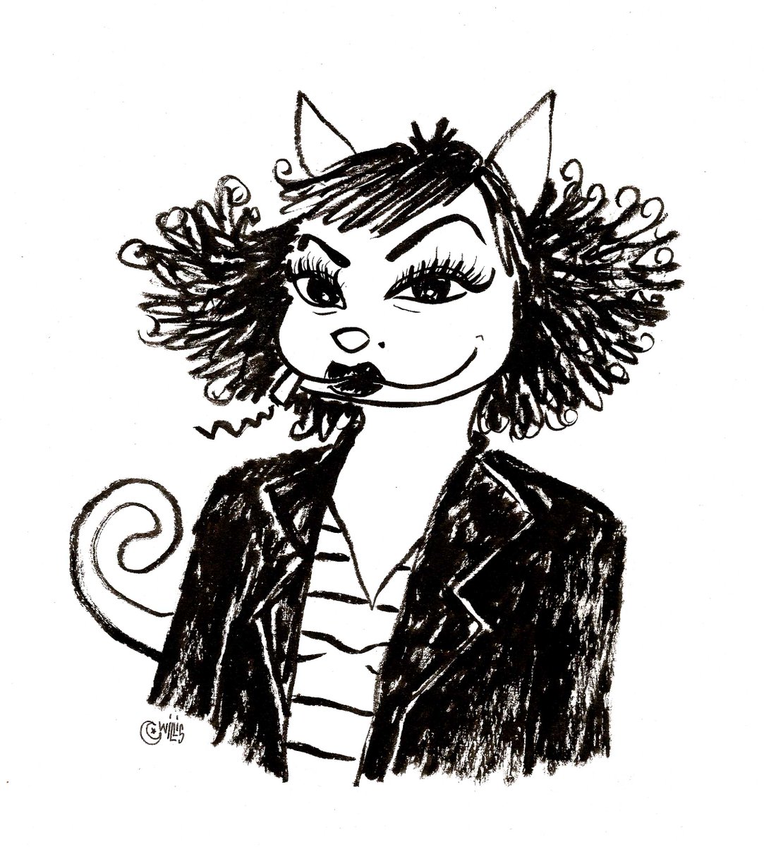 'With the revolution I was born, like a baby. My first screaming was my drawing' Birthday greetings to Nadia Khiari, cartoonist, graffiti #artist & member of Cartooning for Peace, famed for her Cat of the Revolution Willis from Tunis, celebrating the Arab Spring #womensart