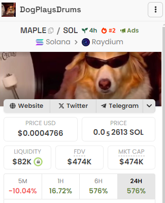 $MAPLE DEV COOKING. LFG