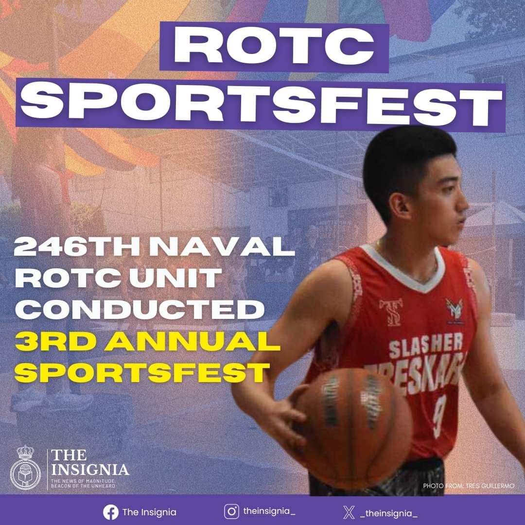 _theinsignia_'s tweet photo. 246th Naval ROTC Unit Conducted 3rd Annual Sports Fest

The unit conducted the most awaited sports fest, which happened on May 4, 2024. 

Read the full article at: https://t.co/RTnwtloenQ

Written by: Ethan Malilay
Layout by: Ethan Malilay https://t.co/CdAmIbxbNF