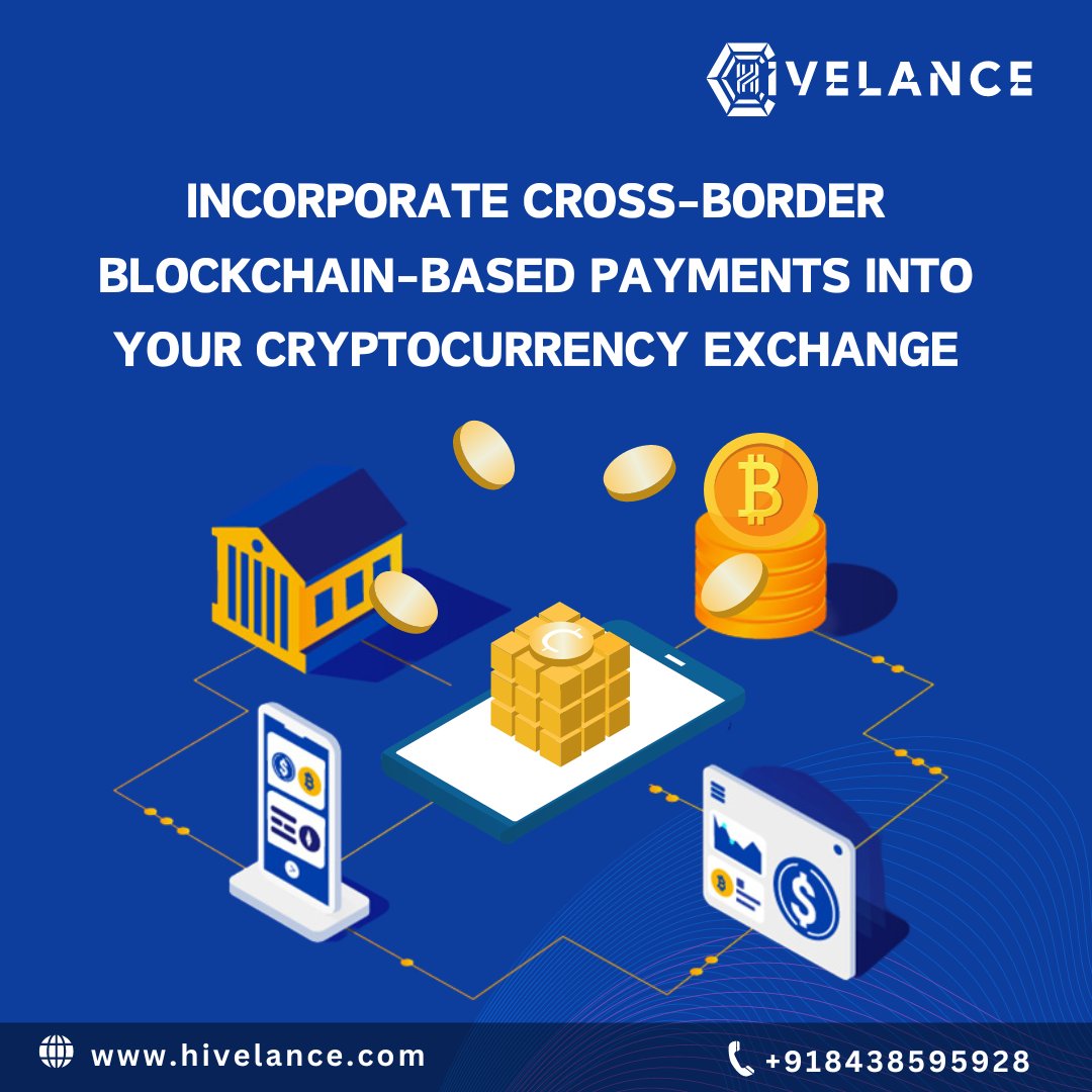 Hivelance provides end-to-end, flawless cross-border payment integration solutions under customer specifications.

Visit - hivelance.com/blockchain-cro…

#hivelance #blockchain #cryptopayment #blockchainintergation #crossborder #CryptoSwifties  #bitcoin #cryptotrading #cryptoexchange