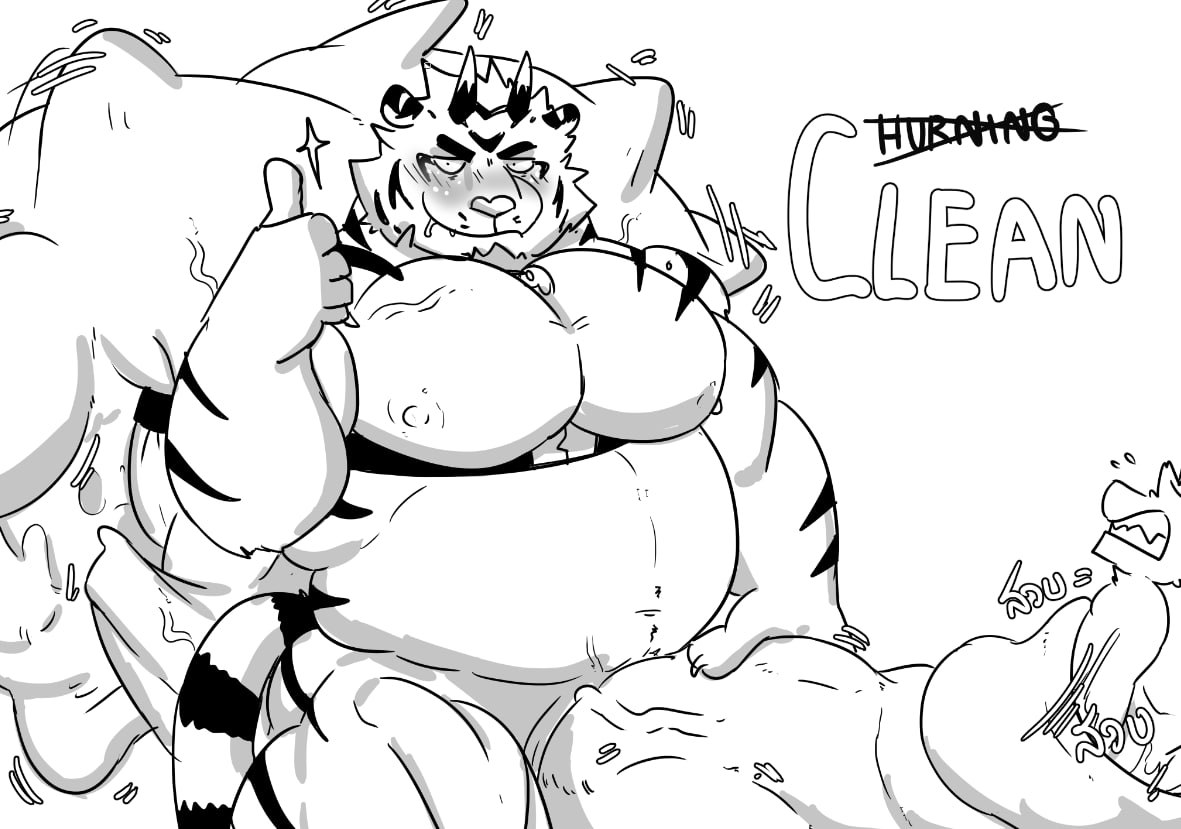 ToraMuscle's tweet photo. Wolf cleaner is so popular. How about MEOW cleaner? Guarantee 100% clean. Art by @Sangfoto https://t.co/oEYDyNVcfQ