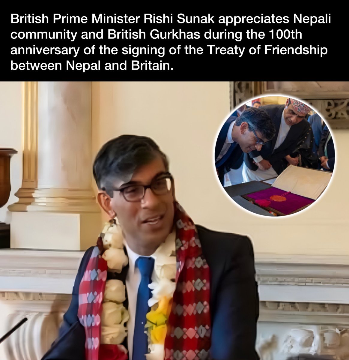 British Prime Minister Rishi Sunak has appreciated Nepali community and British Gurkhas during the 100th anniversary of the signing of the Treaty of Friendship between Nepal and Britain. 

Photos: Deepak Shrestha 
#uk #rishisunak #nepali #gurkha #nonextquestion