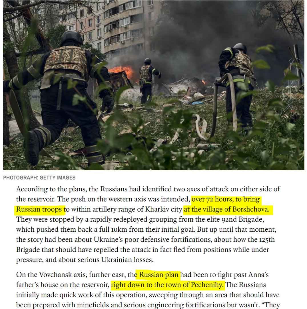 Yesterday, The Economist published an article stating that, according to military plans shared with them, Russian forces aimed to get within artillery range of Kharkiv within 72 hours and were probing to see if they could partially encircle the city. Here is why I am skeptical: