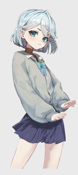 「school uniform sweater」 illustration images(Latest)｜2pages
