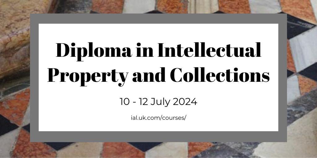 Elevate your #IP knowledge with our Diploma in #IntellectualProperty and Collections 10-12 July. Discover #copyright essentials, fair dealing exceptions, and IP challenges in the digital era. Learn more and apply now buff.ly/3WOOLP6