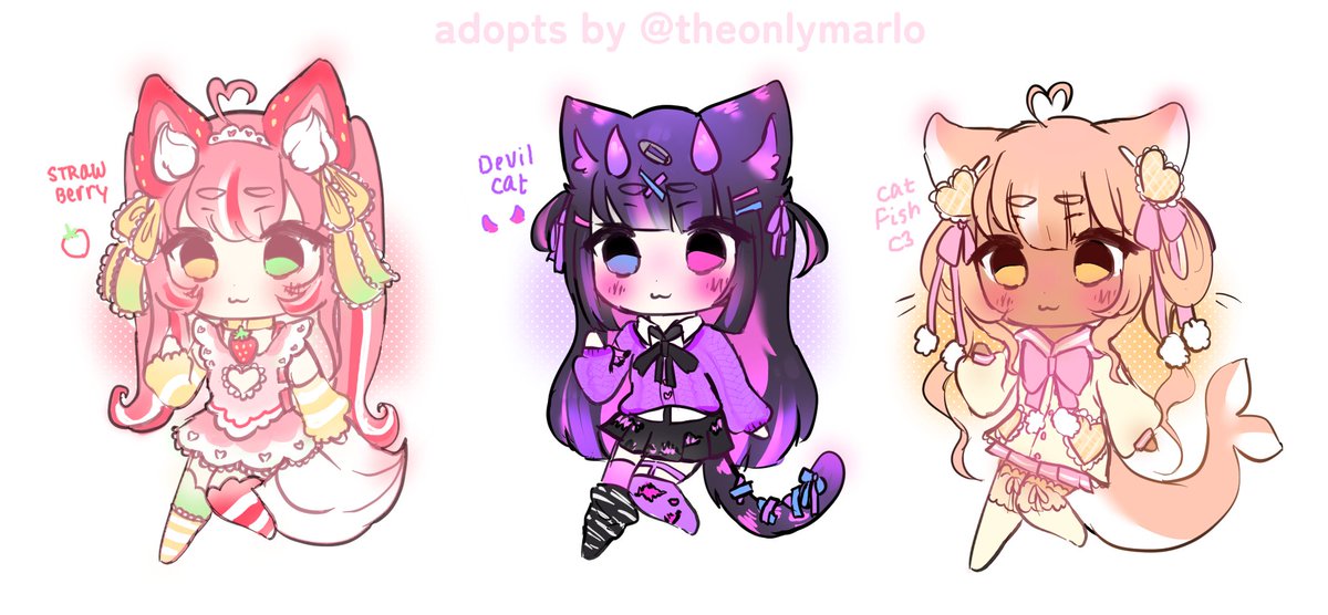 🍓𓊆 themed adopts 𓊇 🍑
. .  more  adopts  i  used  ipad  this time  !  ₍⑅ᐢ.. ᐢ₎

personal use: $16 each
commercial use: $25 each

ᯇ fcfs , reply to my comments / DM to claim !
ᯇ includes transparent pngs  
ᯇ tos in replies ~  
#adoptable #adopts #adopt #vtuberadopt