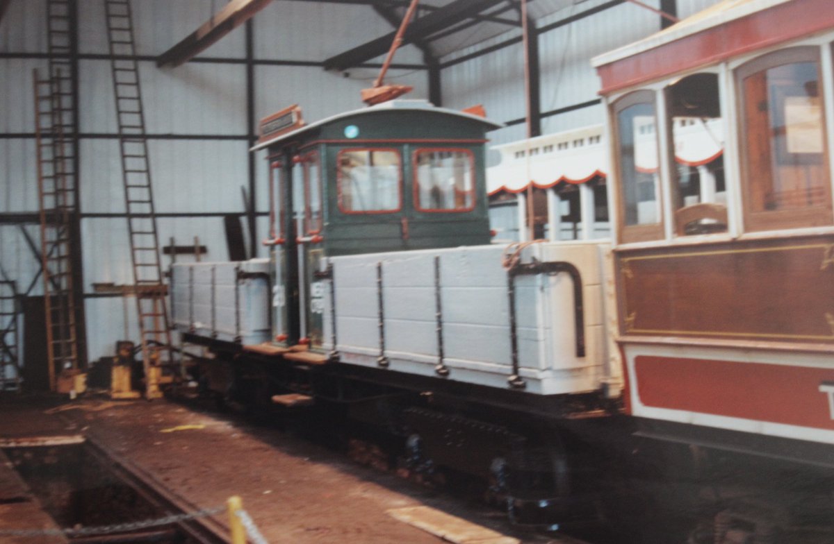 #TrackMachineTuesday Manx Electric Railway No23 , Derby Castle Depot , Douglas 27.6.93
