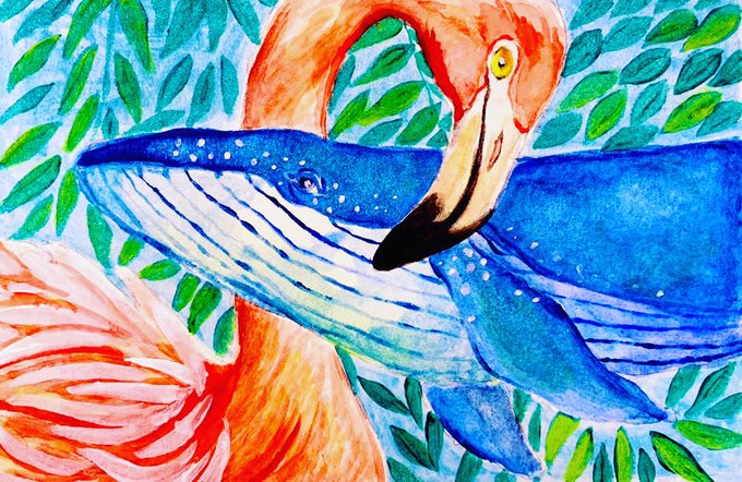 「bird fish」 illustration images(Latest)