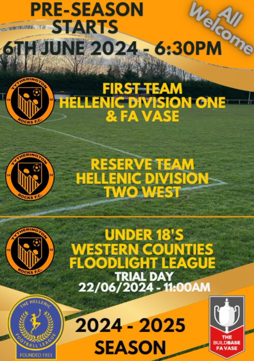 🟠⚫️ Are you looking for your next club Under 16’s in the floodlight league 1st team in Helenic Div1 2nd team in Helenic Div2 Come along and see @FreeAgentsFC @FreeagentStep6 @swsportsnews @SevernSport @HellenicLeague @bsoccerworld @GlosFA @GlosCounty @westcountryfb